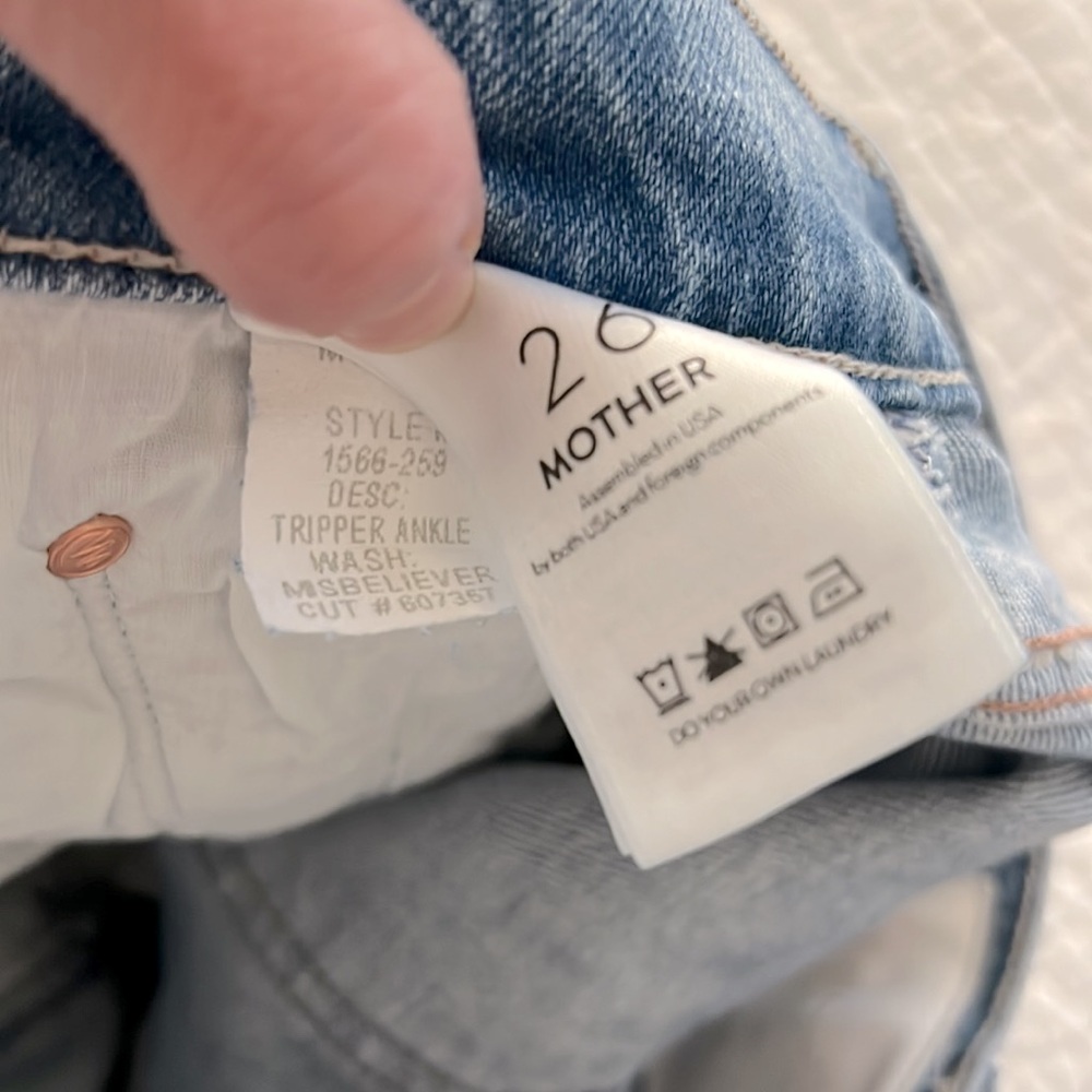 NWT Mother Superior The Tripper Ankle Jeans Misbeliever Wash Sold Out - Picture 11 of 15